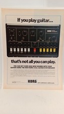 1982 KORG X-911 GUITAR  SYNTHESIZER ORIGINAL - 10X8 - PRINT AD  a4 picture