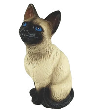 Vintage 1985 Porcelain Siamese Ceramic Cat Kitten 4
