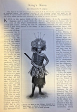 1903 American Samoa Island of Tau Manua Group Cock's Comb illustrated picture