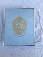 Antique Bourjois Soir de Paris Perfume Box 2 Vintage Blue Bottles No. 3598 picture