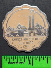 Vintage 1939 Christian Science Building Poster Stamp picture