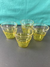Tupperware Sheerly Elegant Low Tumblers 290ml / 9oz Acrylic Yellow Low Ball picture
