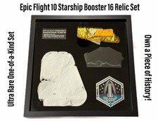 SpaceX Starship Historic Flight 10 Epic Booster 16 Tri Relic Set Display picture