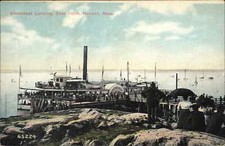 Nahant Massachusetts MA Steamboat Landing Bass Point c1900s-20s Postcard picture