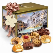 Matilde Vicenzi Roma Cookie Gift Tin Pastries Assorted Cookies in Italian Design picture