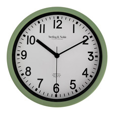 Mainstays 8.78 Inch Sage Round Analog Wall Clock Indoor Basic Clock picture