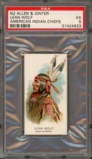1888 N2 Allen & Ginter American Indian Chiefs (PSA  5 EX) Lean Wolf picture