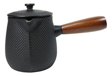 Kyusu Style Side Handle Hobnails Cast Iron Teapot 18oz With Enameled Interior picture
