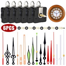 6 PCS DIY Quartz Clock Movement Repair Kit with 6 Styles Hands Replacement Parts picture