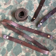 One (1) Yugoslavian M24/47 Mauser Leather Rifle Sling Strap Original Yugo Good picture