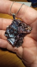 Bismuth Cystal Beautiful Necklace ~ Handmade ~ Unique Rare Gift ~ picture