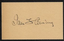 Ian Fleming Autograph Reprint On Genuine Original Period 1950s 3X5 Card  picture