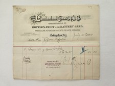 1892 antique THE CUMBERLAND GLASS MFG Co bridgeton nj 7pg BILLHEAD bottles jar picture
