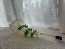 RARE Victorian/Edwardian Epergne Trumpet Ruffled Vase 8” picture