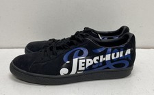 Puma Suede Classic Pepsi 50th Anniversary Black Blue Sneakers Men's Size 9 picture