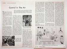 1945 Scientific American Magazine Article Aviation Control WWII Era Ephemera picture