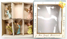 Vintage ARA Plastics 5 Angel Musicians Christmas Ornament With Original Box picture