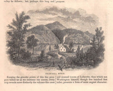 1852 FRANCONIA NOTCH White Mountains Grafton County NH New Hampshire ILLUSTRATED picture