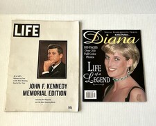 LIFE 1963 JFK Memorial & Lifestyles Princess Diane 1997 Tribute, Lot of 2 picture