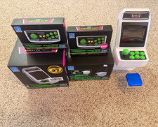 SEGA Astro City Arcade Bundle. Rare w/Rise Green Pad & Rare 2nd Player Pink Pad picture
