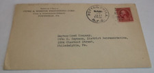1931 READING COMPANY POTTSVILLE & PHILADELPHIA TRAIN #12 RPO ENVELOPE picture