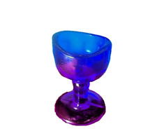 Vintage Style Eye Wash John Bull Style Cobalt Blue Glass Bath Cup 2 3/4