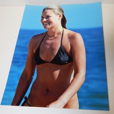 ALI LARTER 8X10 GLOSSY PHOTO Photograph Picture Image Black Swimsuit Actress picture