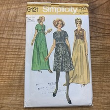Simplicity 9121 Vintage Original Women’s Dress Sewing Pattern picture