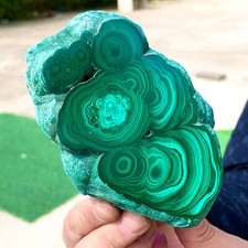 1.85LB Natural glossy Malachite transparent cluster mineral Crystal sample picture