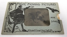 Vtg 1906 Magic Moving Pictures Postcard DEVIL Lenticular Mechanical Cowboy Horse picture