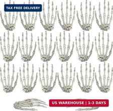 10 Pairs Halloween Skeleton Hands Realistic Plastic Fake Human Hands for H picture