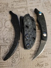 RcaneArtisan Handmade  Compact Aswang  fixed blade knife and trainer picture