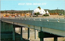 Southwest Postcard Company Indian City Postcard 126524 Hello From Indian City picture