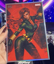 2026 Topps Marvel Vault Black Widow Box Topper Originals Art Card *READ DESC* picture