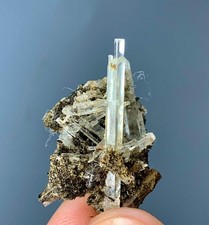 15 Carat Aquamarine Crystal Bunch Specimen From Skardu Pakistan  picture