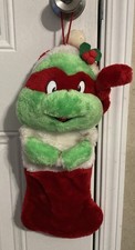 1990 Teenage Mutant Ninja Turtles TMNT Christmas Stocking Raphael  picture