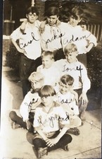 VTG 1910’s Photo Edwardian Neighborhood THE BROTHERHOOD Group School Boys Named picture