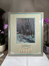 Antique 1925 Advertising Calendar Lithographic Jahn’s SHOE STORE RARE Beauty picture