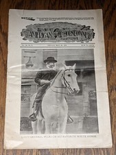 1903 American Horse-Owner, President Theodore Roosevelt, Horse Care, Ads RARE picture