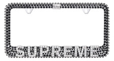 Supreme b.b. simon License Plate Frame - Black/Silver picture