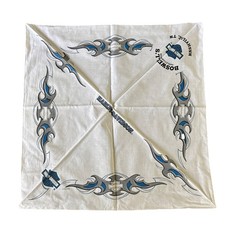 2003 Y2K Harley Davidson Bandana Tribal Flames Blue picture