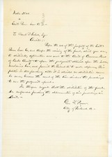 George F Baer East Penn Iron PA Noble Bros Frank Schell signed letter C1880 picture