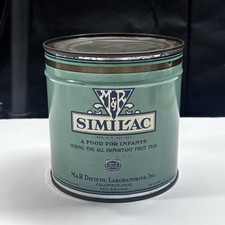 Vtg HTF Similac Tin Can M&R Dietetic Laboratories, Inc. USA Baby Food Container  picture