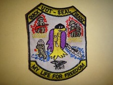 US Navy UDT SEAL Team QUICK DEADLY MY LIFE FOR FREEDOM Patch picture