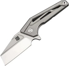 Artisan Ravine Framelock M390 Gray Folding Pocket Knife 3in Blade Stainless EDC picture