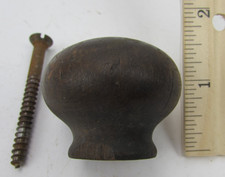 Vintage Stanley No. 35 Wood Plane Short Front Wood Knob Handle w/Mounting Screw picture