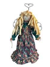 Vtg 90s Christmas Tree Topper Angel Doll 16