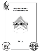 360 Page USMC MCI Sergeants Distance Education Program Leadership Manual on CD picture