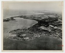 Aerial View Tacloban, Philippines 1944 US Force Invasion Leyte 8x10 Photo J15999 picture