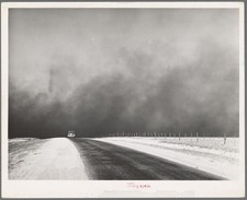 Dust Bowl Oklahoma 1936 Vintage Farm Road Photo Reprint Wall Art picture